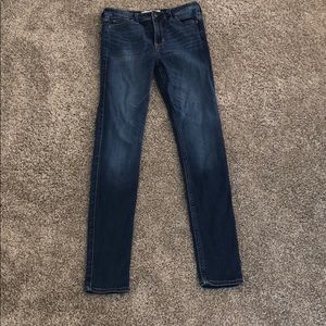 high rise skinny jeans size (size 5 long)